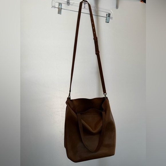 MADEWELL 100% TAN LEATHER SHOULDER STRAP CROSSBODY BAG - Picture 4 of 9